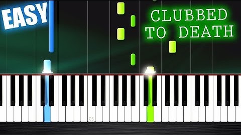 Clubbed To Death (The Matrix) - EASY Piano Tutorial by PlutaX