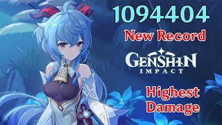Ganyu Hit 1 Million Damage !!! New Record