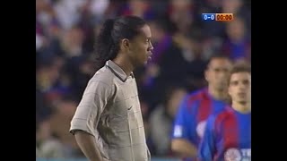 Ronaldinho vs Levante - Away - Copa del Rey - 2003/2004 - Round of 16 - First Leg