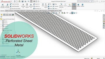 Perforated Sheet Metal| Perforated Design on Solidworks| Fill Pattern #solidworkssheetmetal