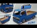 MEMBUAT MINIATUR PICK UP L300 MODIF SIMPLE DARI KARDUS BEKAS || HANDMADE