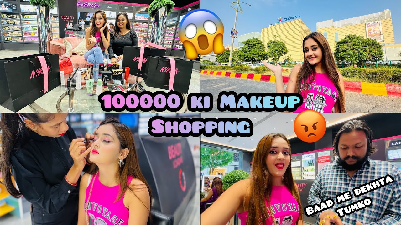 Bollywood Celebrities jaise Expensive Makeup Shopping ki frm Nykaa LuLu Mall Lucknow Bindass Kavya