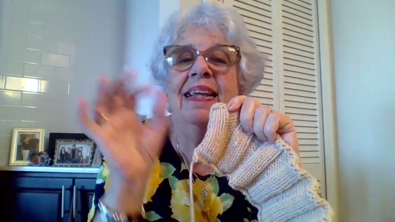 Calabacitas tejidas a dos agujas.