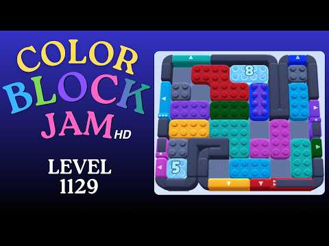 Color Block Jam Level 1129 Solution Walkthrough