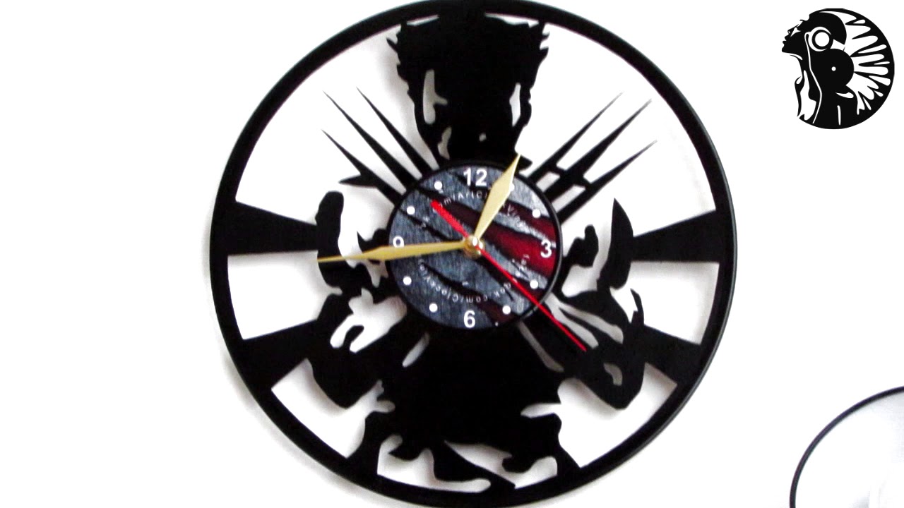 Wall Clock Vinyl Record X-Men Люди Икс Росомаха ПОДАРОК Gift Idea
