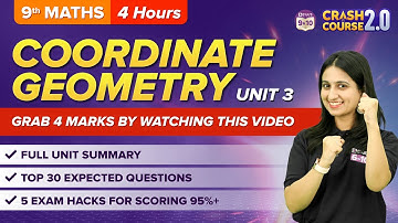 Coordinate Geometry in One Shot (A to Z) Class 9 Maths | CBSE Class 9 Exams 2023 | Crash Course 2.0