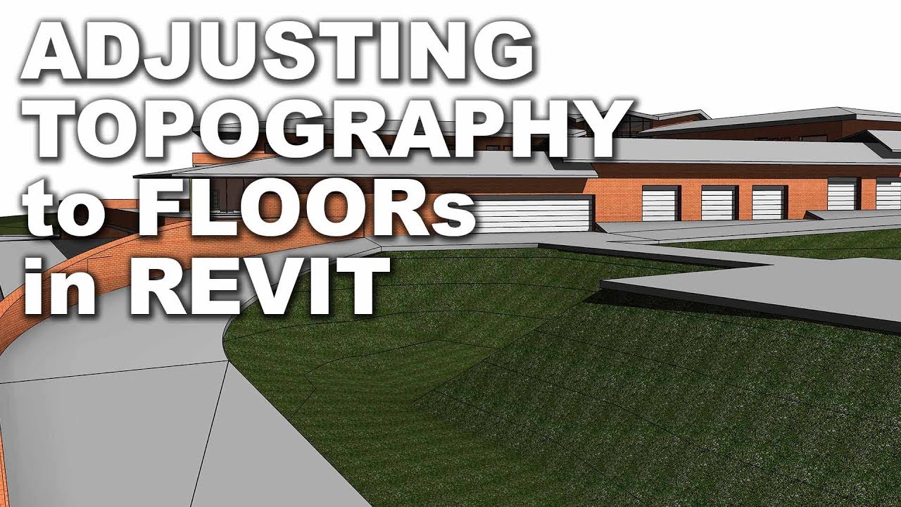 Adjusting Topography to Floors in Revit Tutorial - YouTube