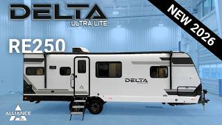 NEW 2026 Delta Ultra Lite RE250 Tour: Travel Trailer | 60x80 Bed | Rear Entertainment