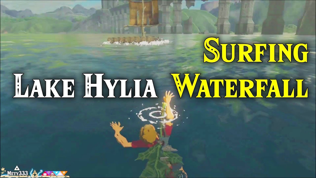 Surfing on Hylia Lake's Waterfall! Saturday in Zelda 