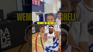 Wemby Or Mitchell Robinson?! 😳 #basketball #nba #aau #knicks #nbafinals #wembanyama