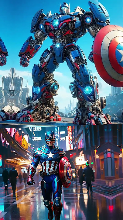 AVENGERS but robot transformers - VENGERS 🔥 All Characters (marvel & DC) 2025 🌟 #imagineai