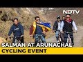 Salman Khan Goes Cycling With Kiren Rijiju, Pema Khandu In Arunachal