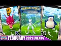 INSANITY! *FEBRUARY 2021* IS PACKED! FULL MONTH EVENT BREAKDOWN - SHINY MEWTWO, SNORLAX | Pokémon GO