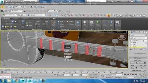 Tutorial on Modeling guitar using spline and polygon Modeling ( Part 2)