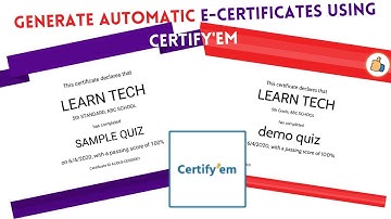 Generate automatic E-Certificates #Quiz #GOOGLE FORMS #Certify