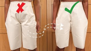 This is How to IMPROVE Women's Trouser Fitting | Fixing crotch length too Short | Kim Dave