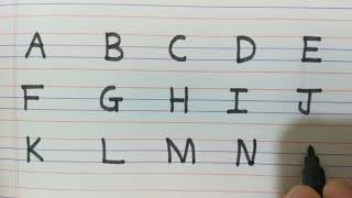 Capital Letters Writing | Cursive Writing #Learn and Write capital letters #cursive letters