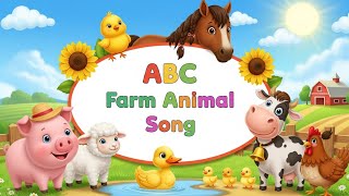 ABC Farm Animal Sounds Song | Kids Nursery Rhyme | Learn Alphabet with Fun screenshot 5
