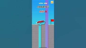 Draw bridge puzzle game level 1296 #gaming #drawing #Shorts
