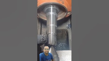 Thread Manufacturing on Shaft Using CNC Machine ⚙️ | High Precision Machining 🔩