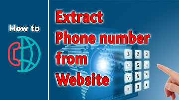 📌How to Extract Phone number from Website