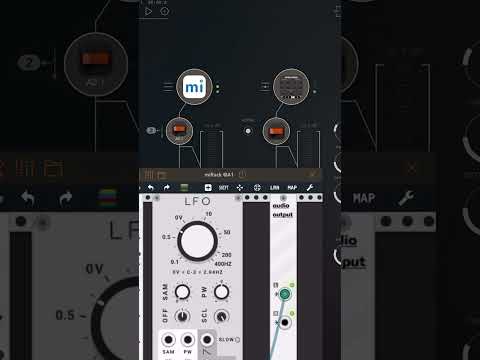 Modulate moogerfoogers with miRack in AUM! | haQ Shorts