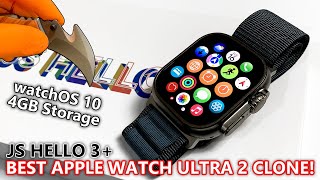 JS Hello Watch 3 Plus SmartWatch Unboxing & Full Review Best Apple Watch Ultra 2 Replica - ASMR