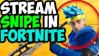 How To STREAM SNIPE In FORTNITE (Working In 2025!)