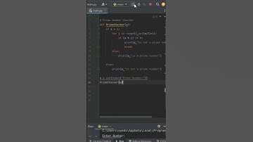 Python Code To Check Prime Number!! #python #programming #tutorial #shorts #reels