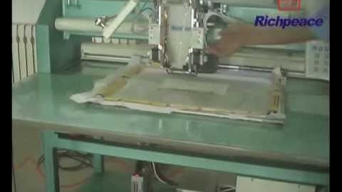 Richpeace Sequin Motif Layout with Hot Press process