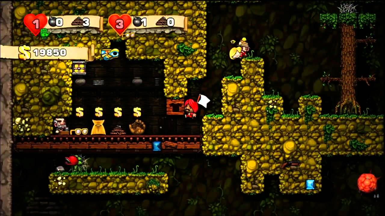 Spelunky fail with Keen and Graev