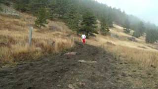 Barefoot Running at 32F in the Mud!