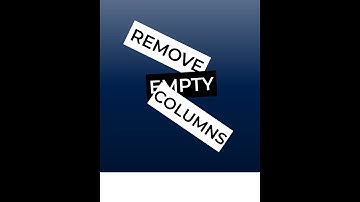 Dynamically Remove Empty Columns in Power BI #Shorts