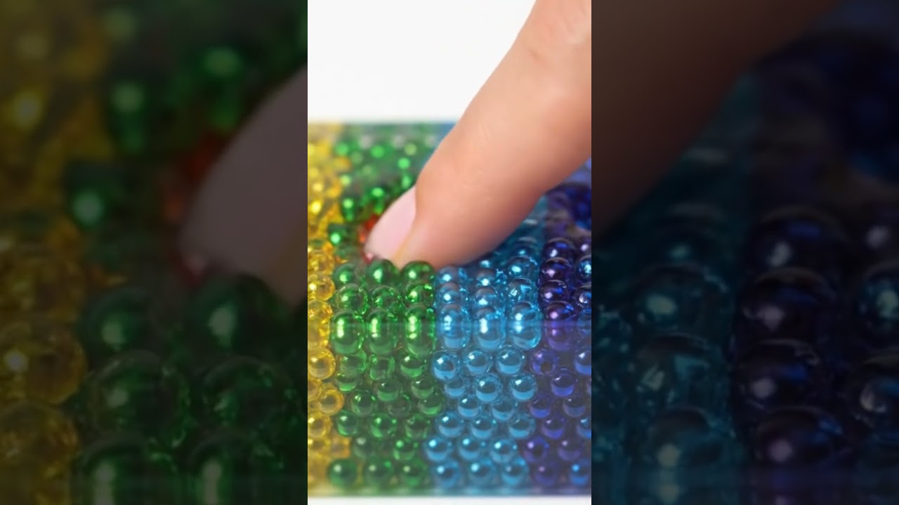 Satisfying Rainbow Bead Pops You Can Feel Through the Screen 🌈✨ 