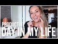 PRODUCTIVE DAY IN MY LIFE | Cleaning, Work, Groceries, Workout, Fall Decorating, Books