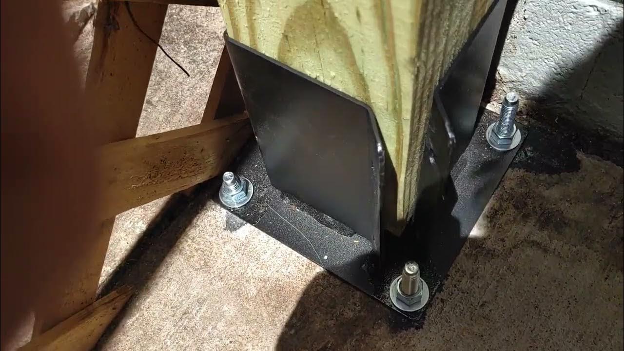 Confast Anchor for Wood post to concrete. Used a size to big to drill