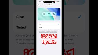 iOS 26.1 update in iPhone 14 Pro Max #iosupdates #ios26_1update #apple #classifiedtech #shorts 🔥