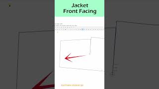 How to Create Jacket Front Facing from Front Body using PAD system [ Digital Pattern Making]_#short