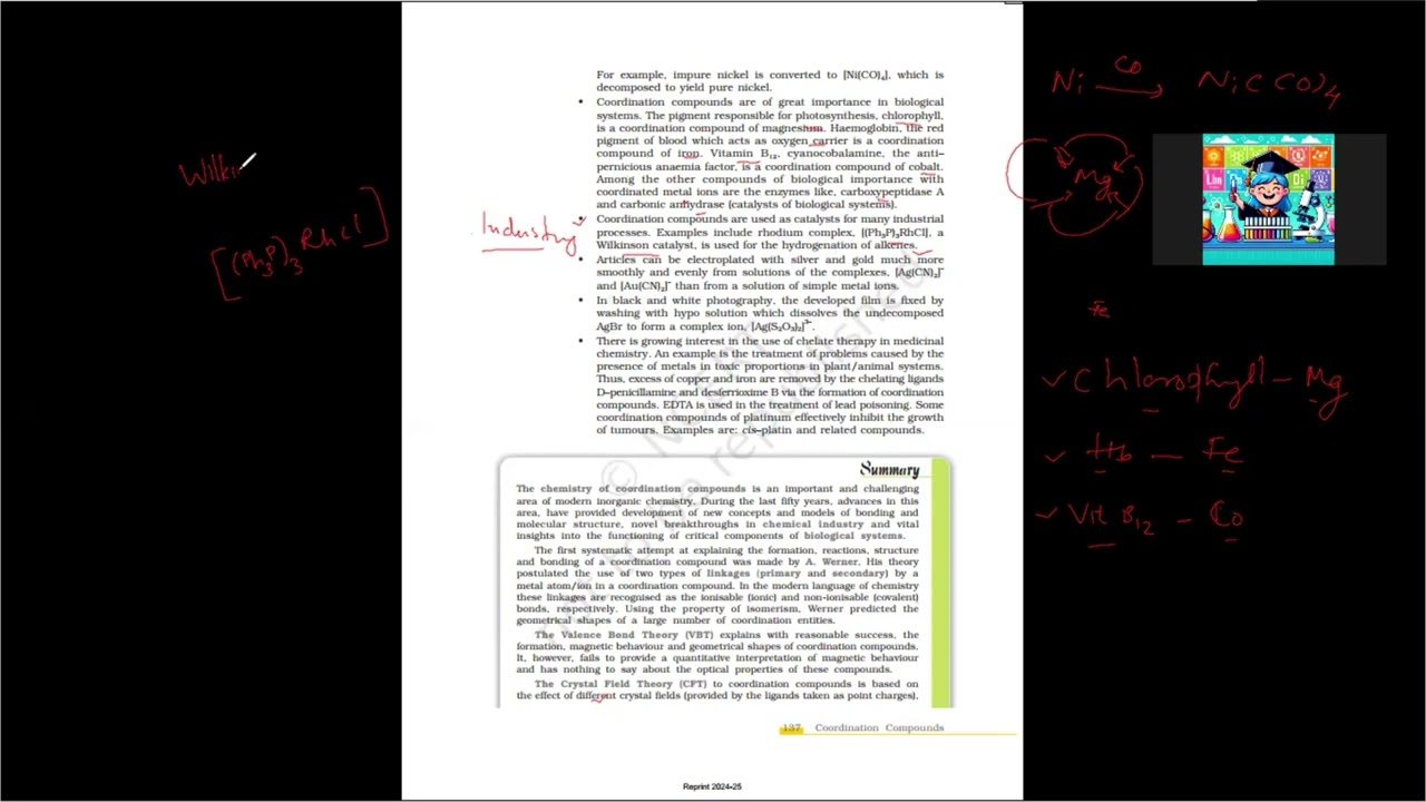 Applications of Coordination Compounds #cbseclass12chemistry #Chemistry #coordinationcompounds