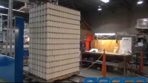Proco Automatic Palletizer - necks down pack pattern