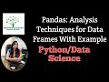 Pandas Library Most Used Functions Revision class 1 | Recorded Classroom Session