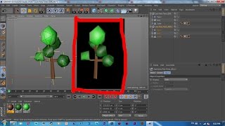 Cinema 4D Tutorial | How to Modeling Low Poly Trees _ 004 | By: You Tith