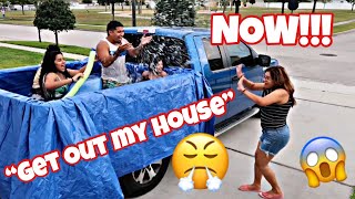 I GOT KICKED OUT | Turning my parents truck into a pool! VLOG + PRANK