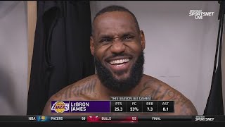 LeBron James POSTGAME INTERVIEWS | Los Angeles Lakers beat Memphis Grizzlies 136-124