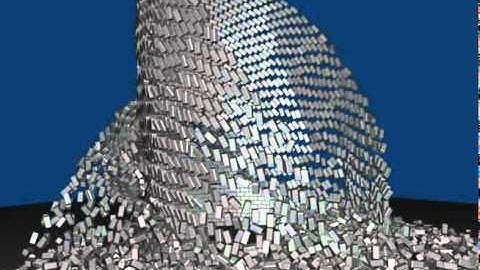 Blender Rigid body test 2 Tower collapse