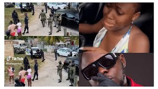 Police storms Medikal’s House to Arrèst him for almost beaten up Fella Makafui's.......