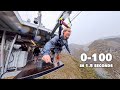 World’s First Human Catapult - 100km/h in 1.5 Seconds POV (AJ Hackett Nevis)