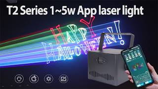 Newfeel 3W Portable DMX Laser Projector | 3D Animation Laser Light Show Demo