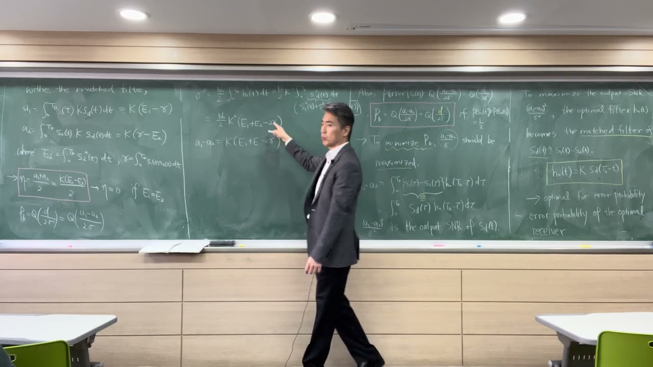 [통신시스템(2)] Ch.9 Digital Receiver for AWGN - Error Probability of Optimal Receiver