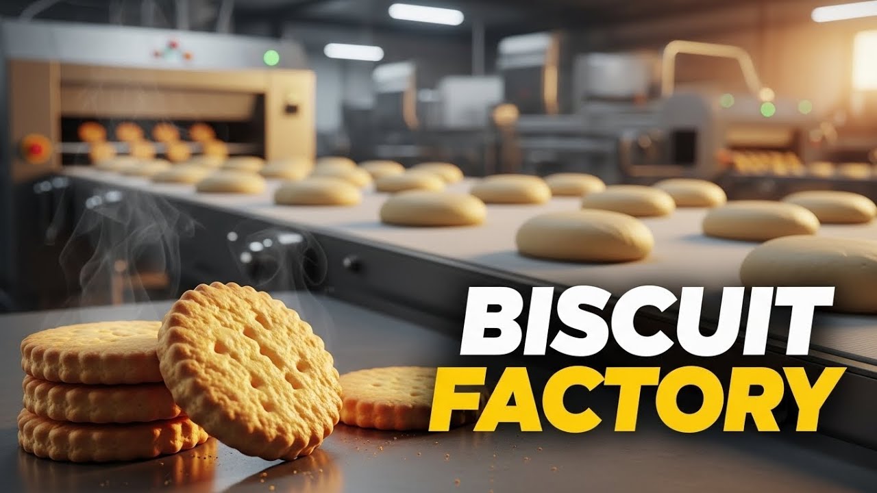 How Biscuits Are Made in a Modern Factory | Biscuit Manufacturing Process